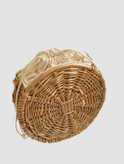 Biarritz Sac Round Rattan Bag