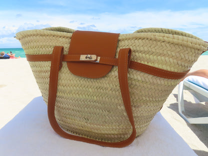 Pampelonne Straw Beach Tote Bag