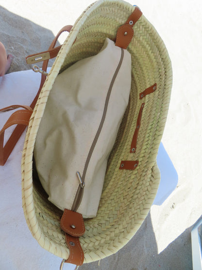 Pampelonne Straw Beach Tote Bag