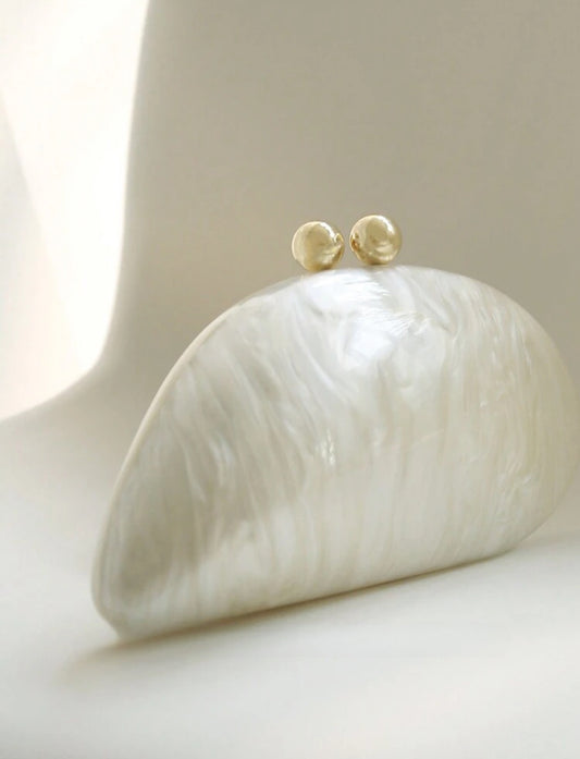 Laguna pearl clutch bag