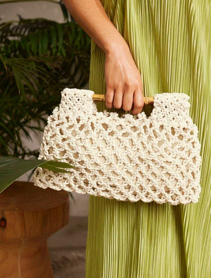 Alba Crochet clutch Bag