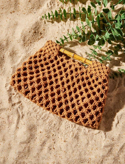 Alba Crochet clutch Bag