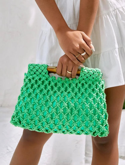 Alba Crochet clutch Bag