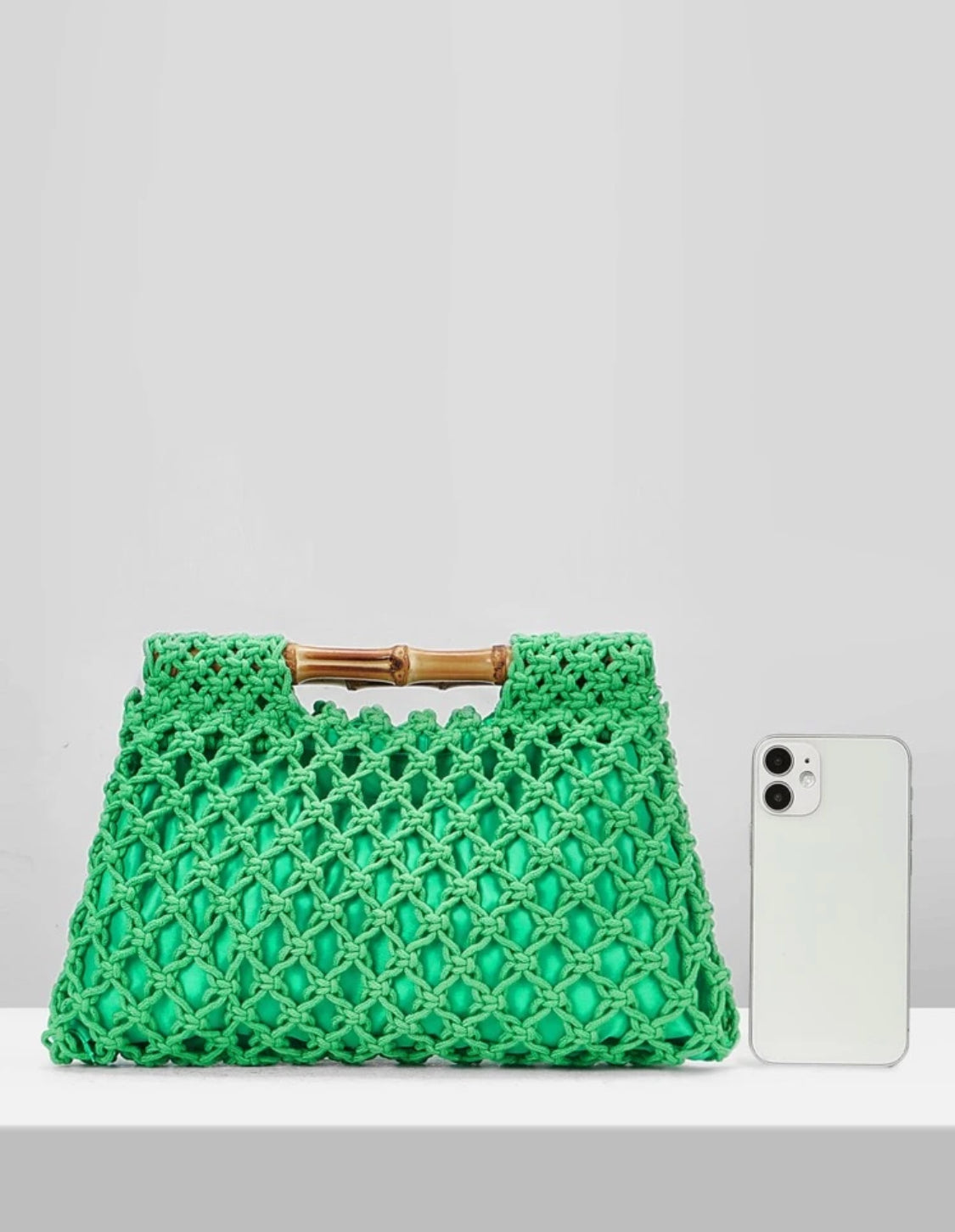 Alba Crochet clutch Bag