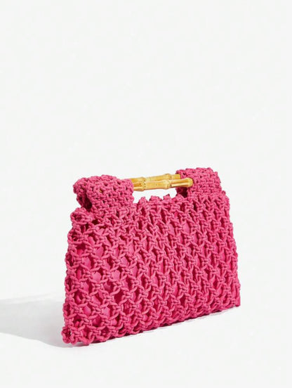 Alba Crochet clutch Bag