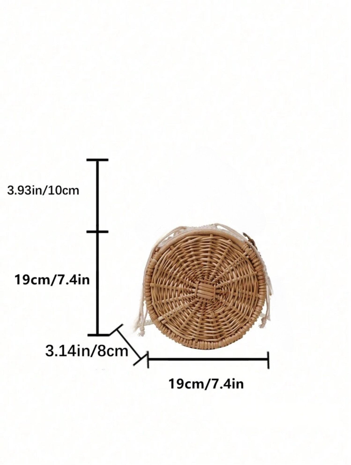 Biarritz Sac Round Rattan Bag